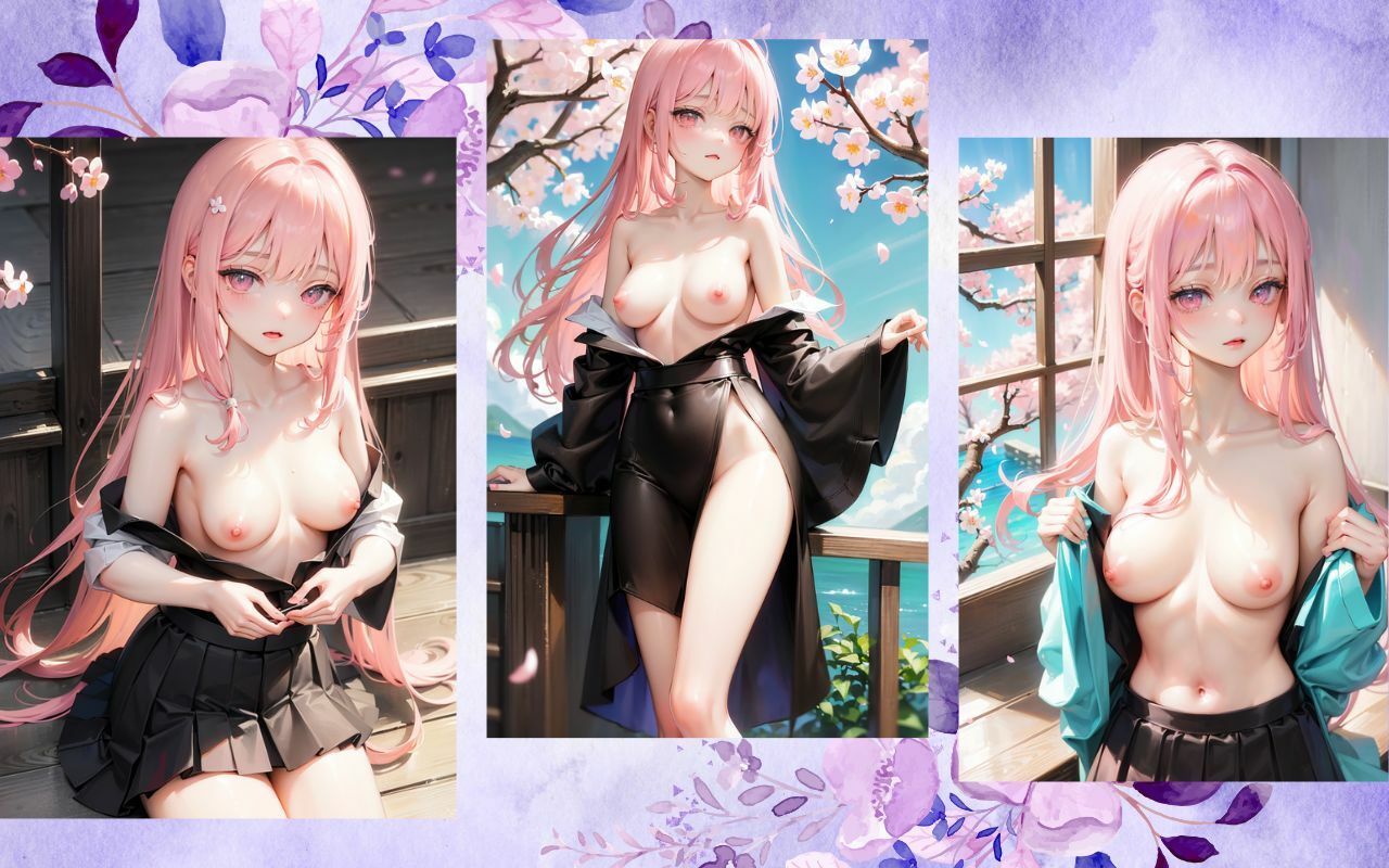 サンプル画像6:和服＋桜＋美少女 〜和服美少女写真集〜(あいどっと) [d_271890]