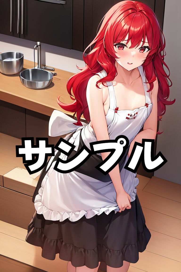 サンプル画像2:人妻に●エプロンを着させてみた(あいどっと) [d_271938]