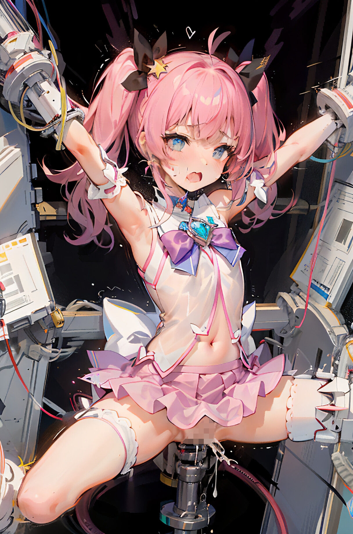 サンプル画像4:変身ヒロイン敗北 拘束機械姦編(カミフブキ) [d_271981]