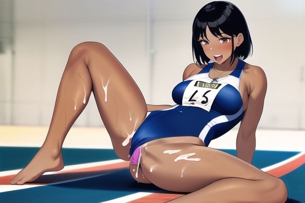 サンプル画像4:みせオナ！ハイレグ陸上ユニフォームで見せつけオナニー(健全欲求) [d_272014]