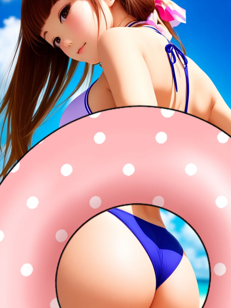 サンプル画像3:AI水着イラスト集(ロートカイザー) [d_272179]