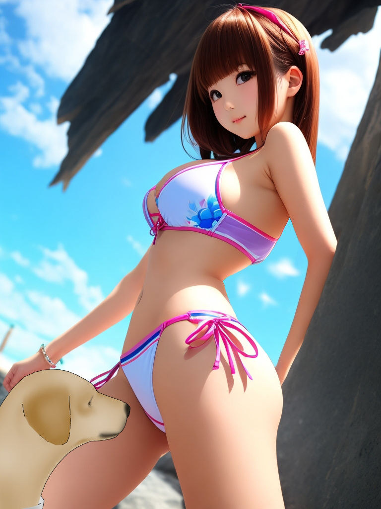 サンプル画像5:AI水着イラスト集(ロートカイザー) [d_272179]