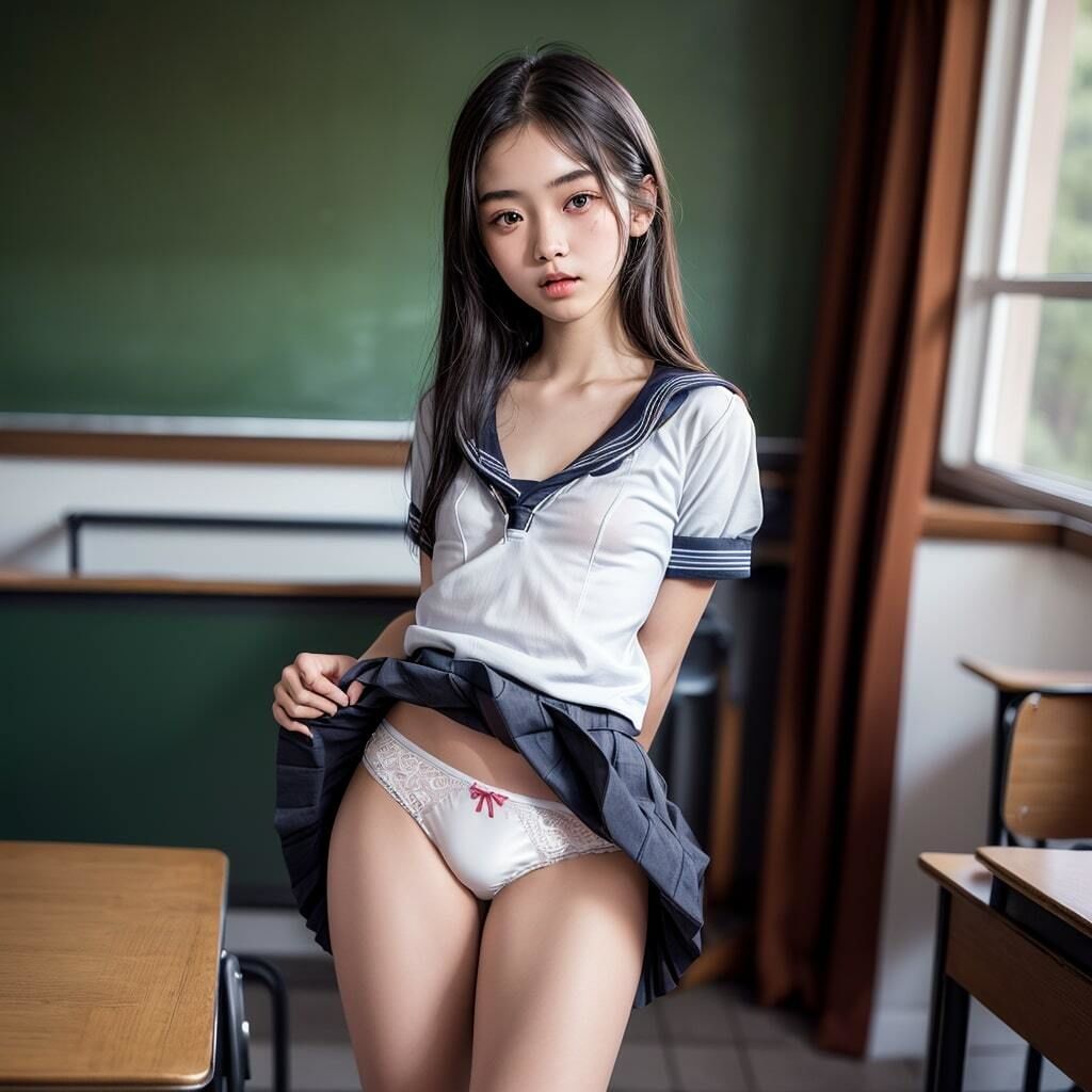 サンプル画像5:おパンツを見せてくれる女子校生(川瀬と遊園地) [d_272300]