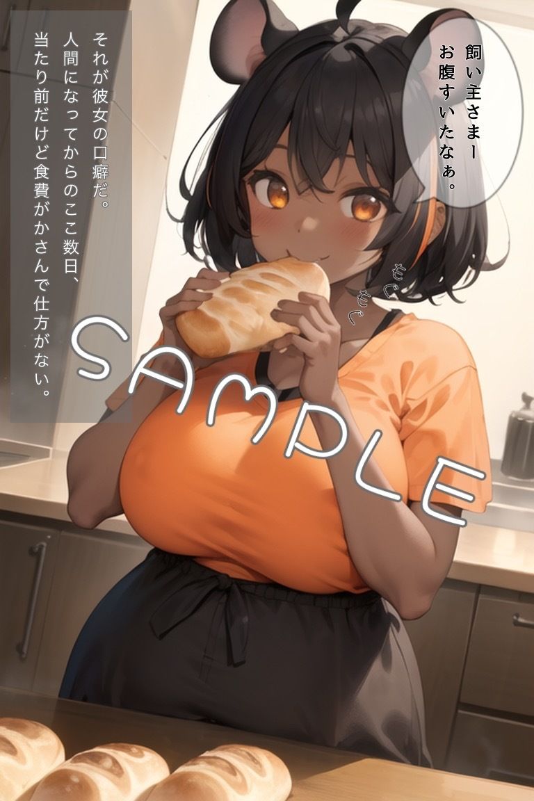 サンプル画像3:もぐもぐ(ももくまばなな) [d_272364]