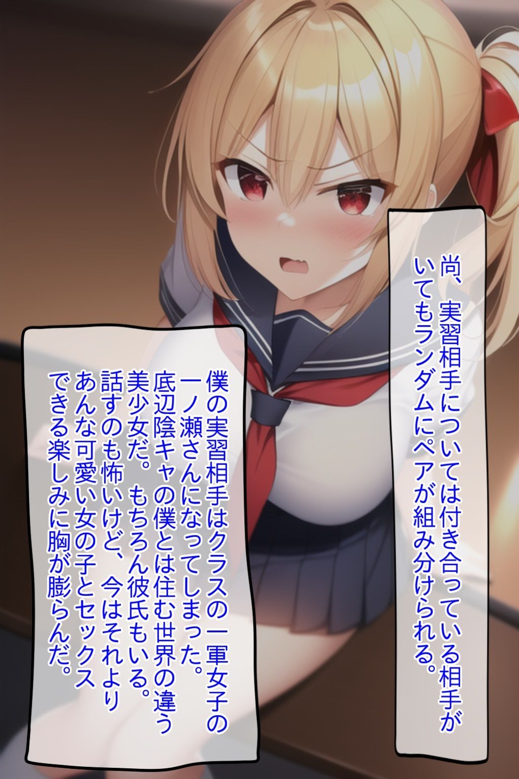 サンプル画像2:彼氏持ち陽キャ女子とSEX実習！危険日こっそり中出しNTR(NTR最強會) [d_272454]