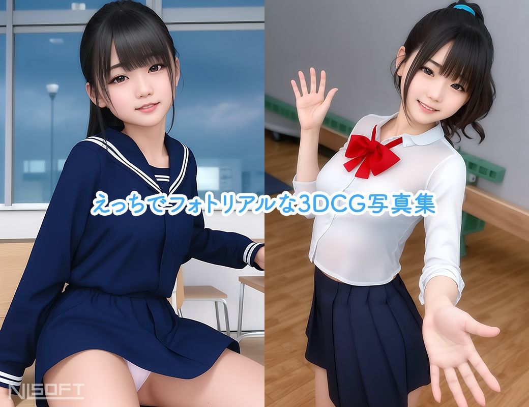 サンプル画像1:JKぽおとれいと 〜 フォトリアル 〜(NLsoft) [d_272506]