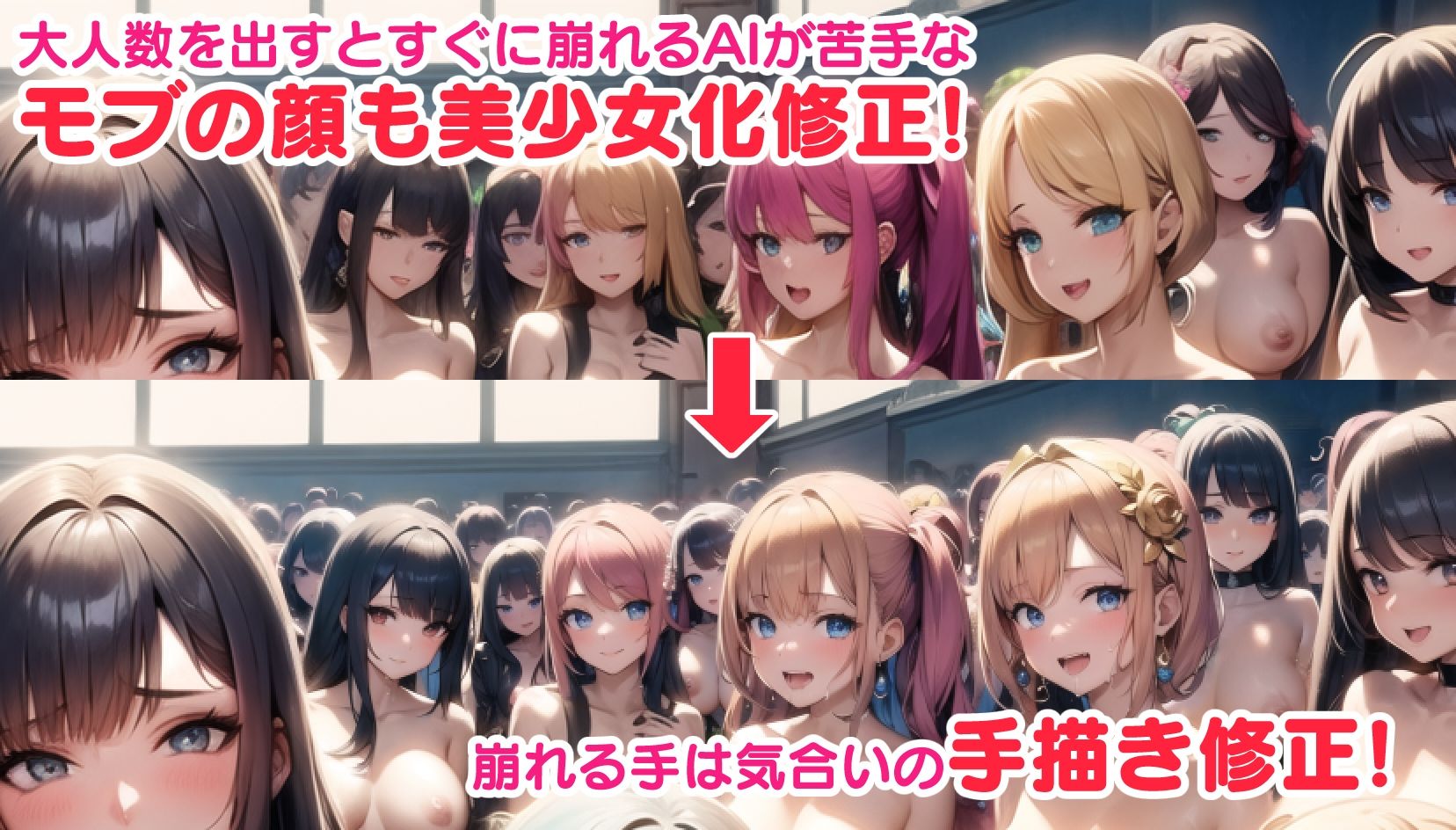 サンプル画像3:ようこそ！肉便女学院へ！〜美少女を次々ハメ散らかして使い捨てる超ハーレムな日常生活〜(桃満界) [d_272851]