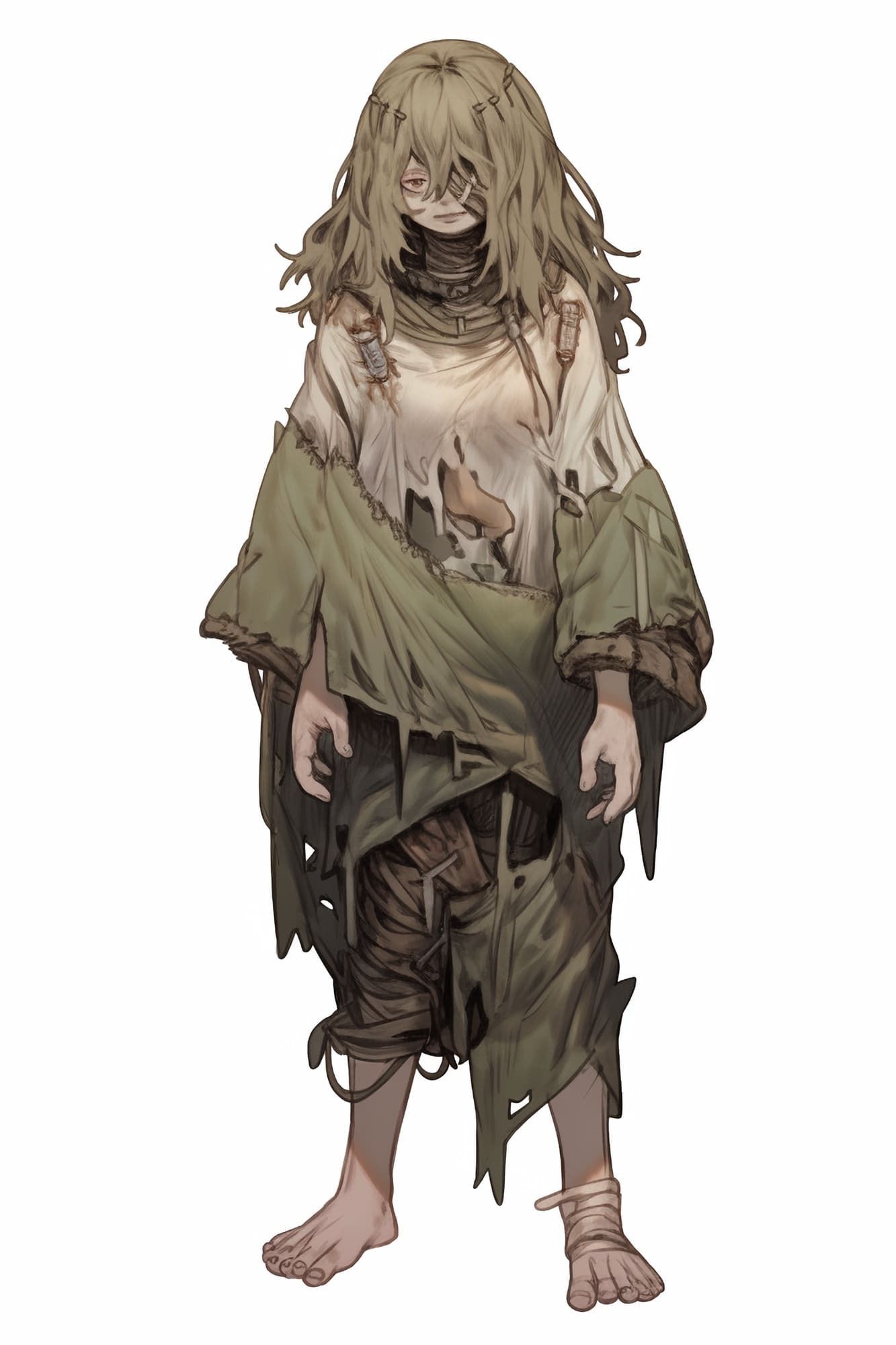 サンプル画像5:【女キャラ全身立ち絵ジョブ別4】著作権フリーの高解像度素材（100枚）(Game Material Store) [d_272982]