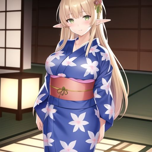 サンプル画像1:長年連れ添った相棒のエルフ（最近太り気味）と温泉旅館(からくりや) [d_273038]