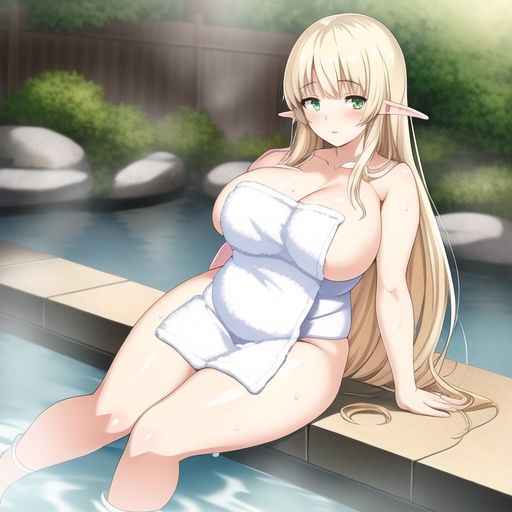 サンプル画像2:長年連れ添った相棒のエルフ（最近太り気味）と温泉旅館(からくりや) [d_273038]