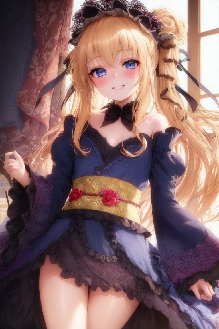 サンプル画像2:徒然に珍かな着物のメス〇キをわからせる也(画楽多AI  X) [d_273202]