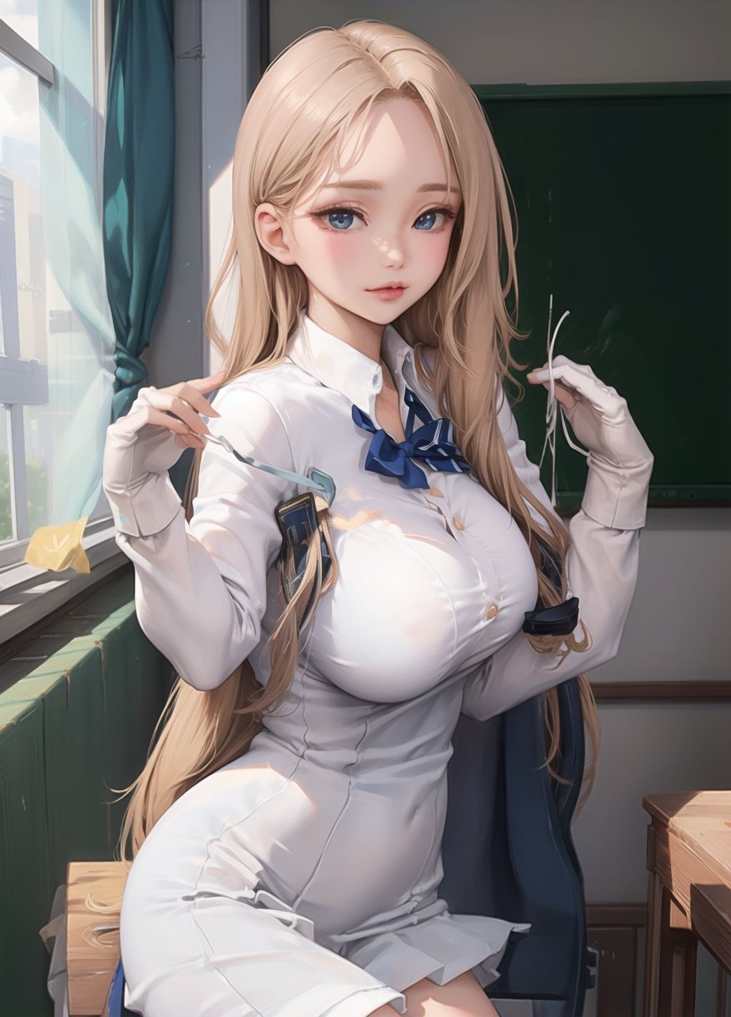 サンプル画像3:Sofia is In Class(軽焼まぐね KeishouMagnesium) [d_273376]