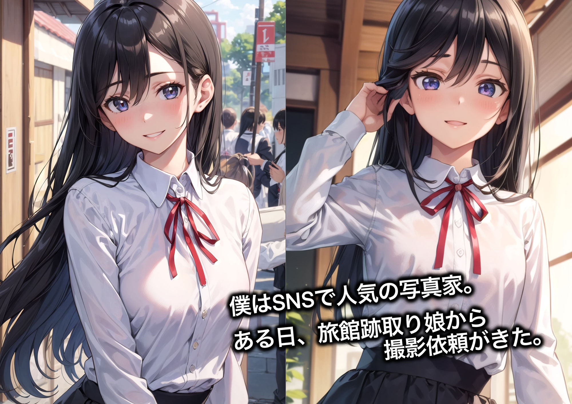 サンプル画像1:旅館跡取り娘 撮影会エロCG集【AI生成】(タイガーAIランド) [d_273466]