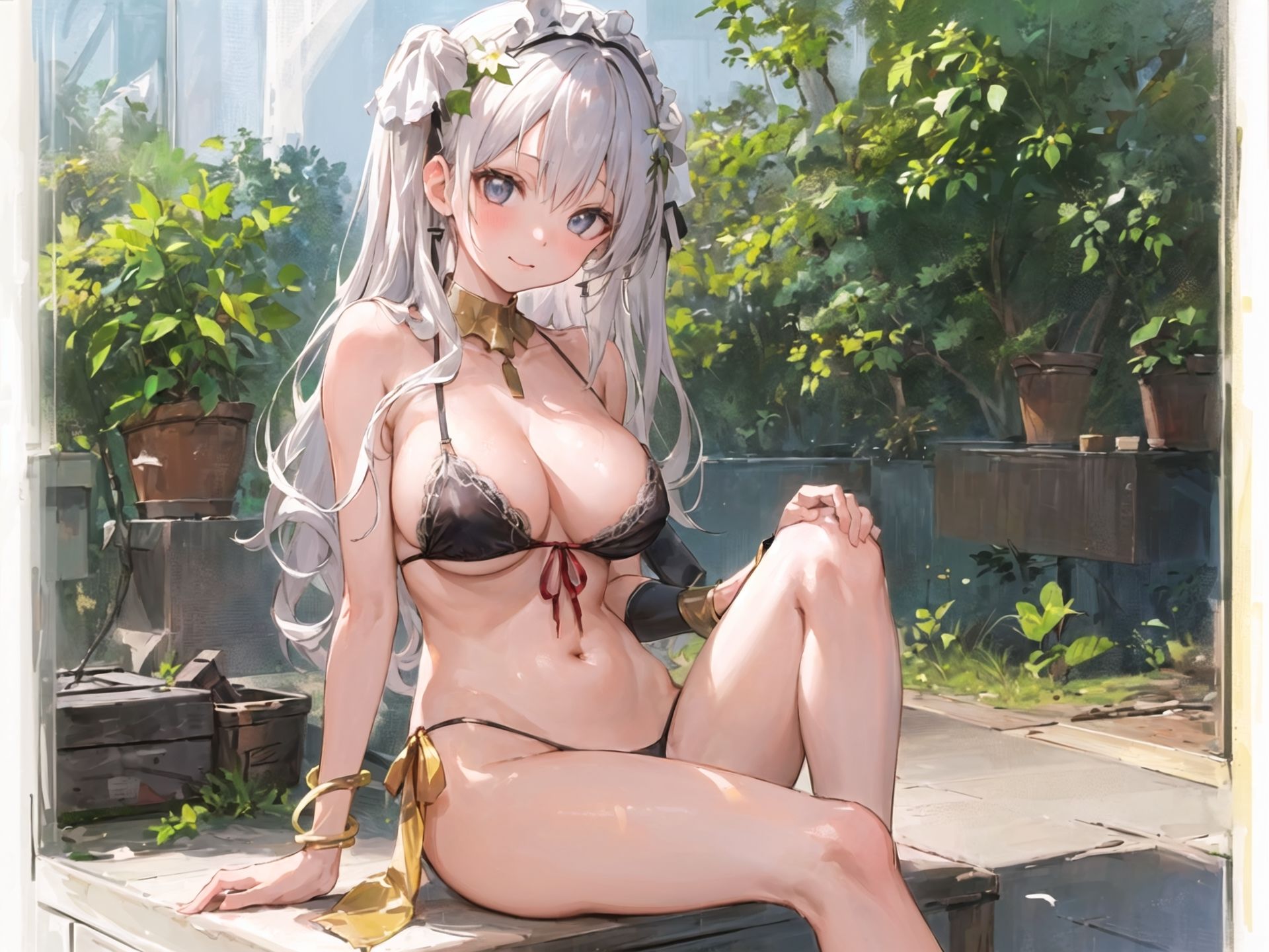 サンプル画像1:「巨乳美少女」×「極小ビキニ」美麗CG集(I.C.tation) [d_273654]