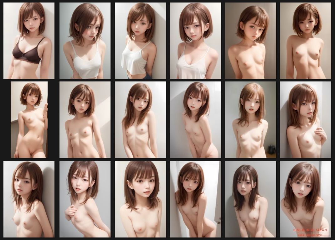 サンプル画像2:のーぶらきゃみ♪ まっぱもあるよ？(BINI-BON AI JAPAN) [d_273657]