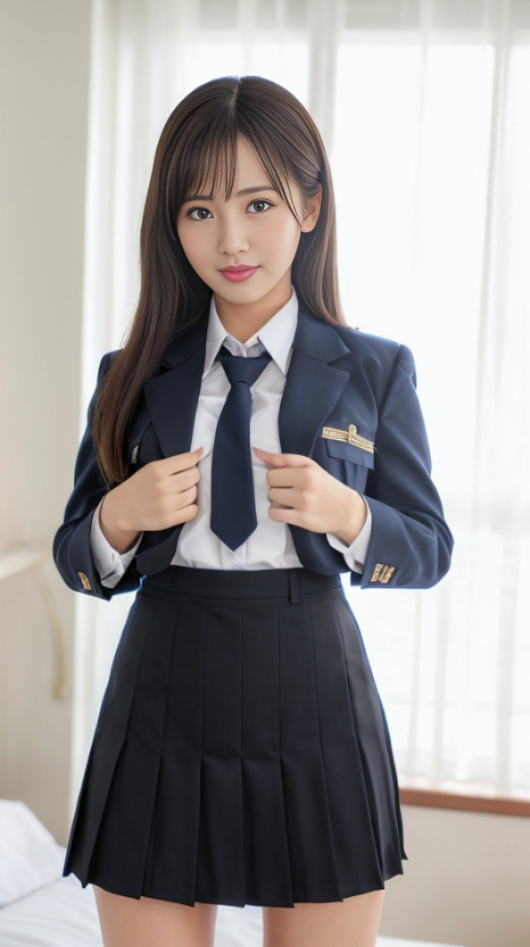 サンプル画像3:【AI写真集】制服JK×学校 AI女子｜Vol.01(AI Photographer JAPAN) [d_273730]