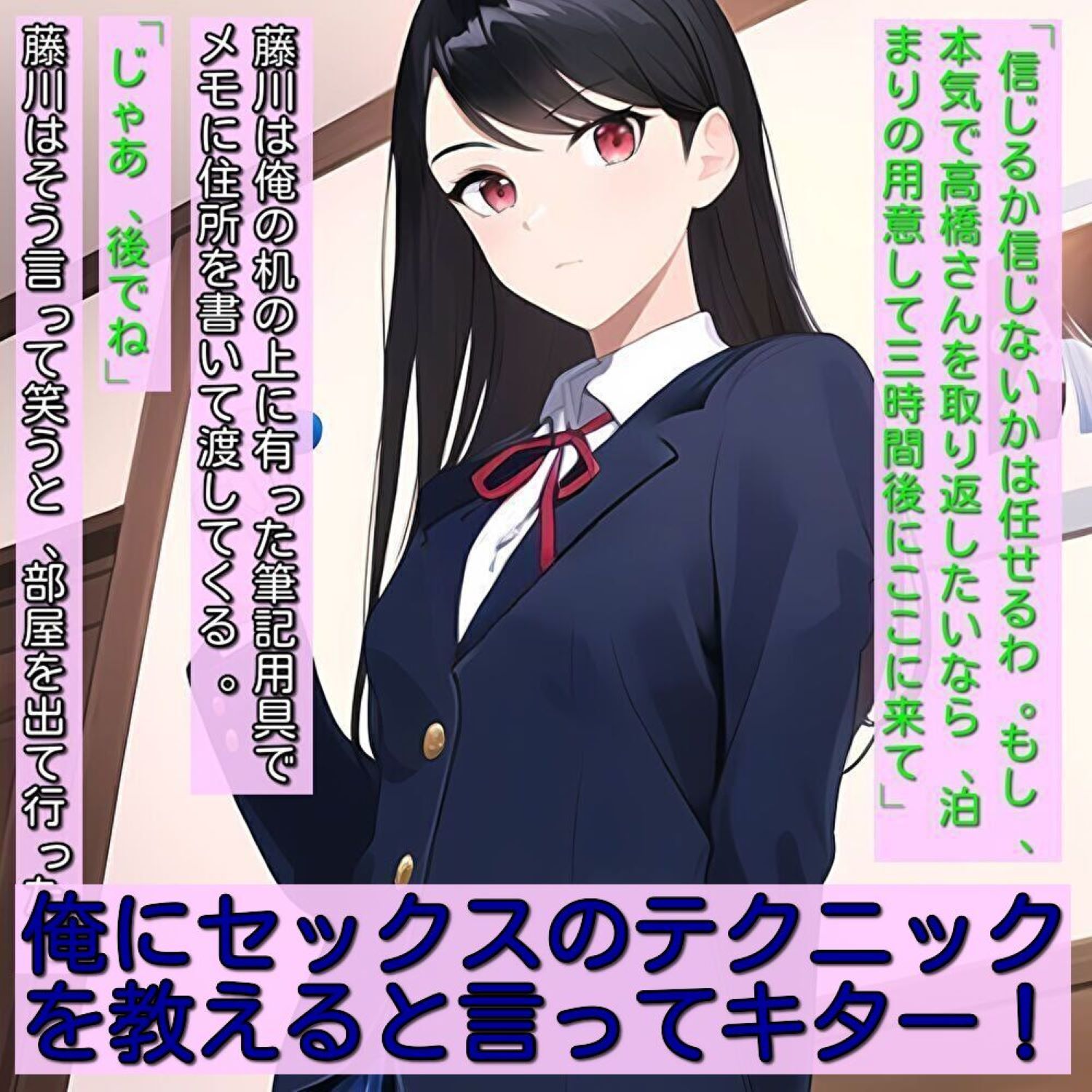 サンプル画像6:BSSな巨乳幼馴染みを親友に寝取られたんだが、クール系委員長にセックスのテクニックを叩き込まれて、寝取り返しする話(暇人クラブ) [d_273827]