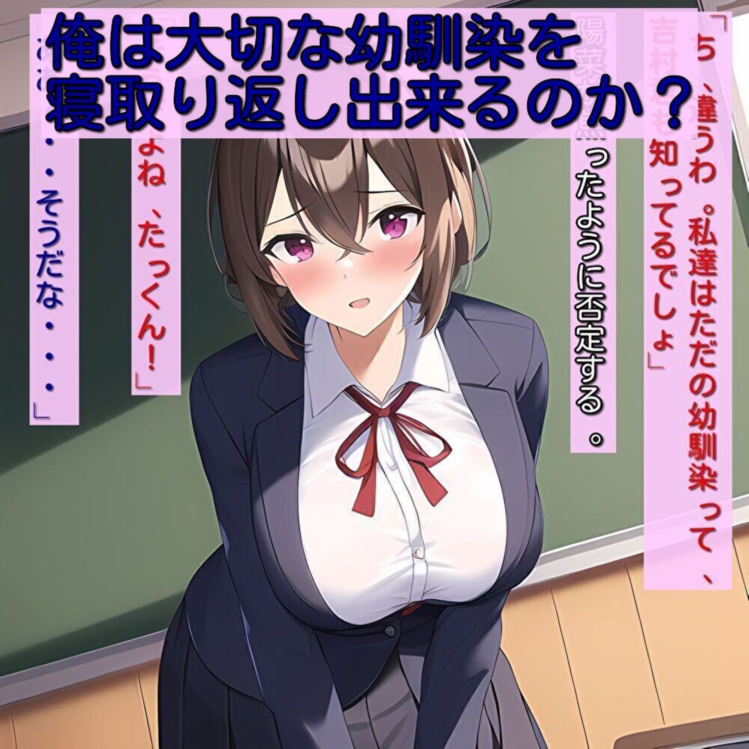 BSSな巨乳幼馴染みを親友に寝取られたんだが、クール系委員長にセックスのテクニックを叩き込まれて、寝取り返しする話