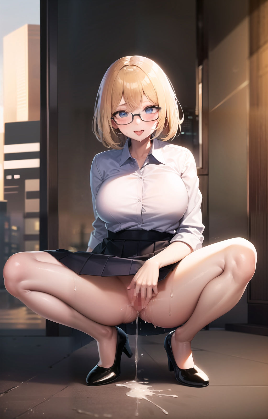 サンプル画像1:メガネっ子OLの秘密の趣味(Chirari Club) [d_274056]