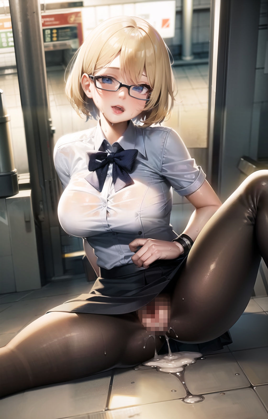 サンプル画像2:メガネっ子OLの秘密の趣味(Chirari Club) [d_274056]