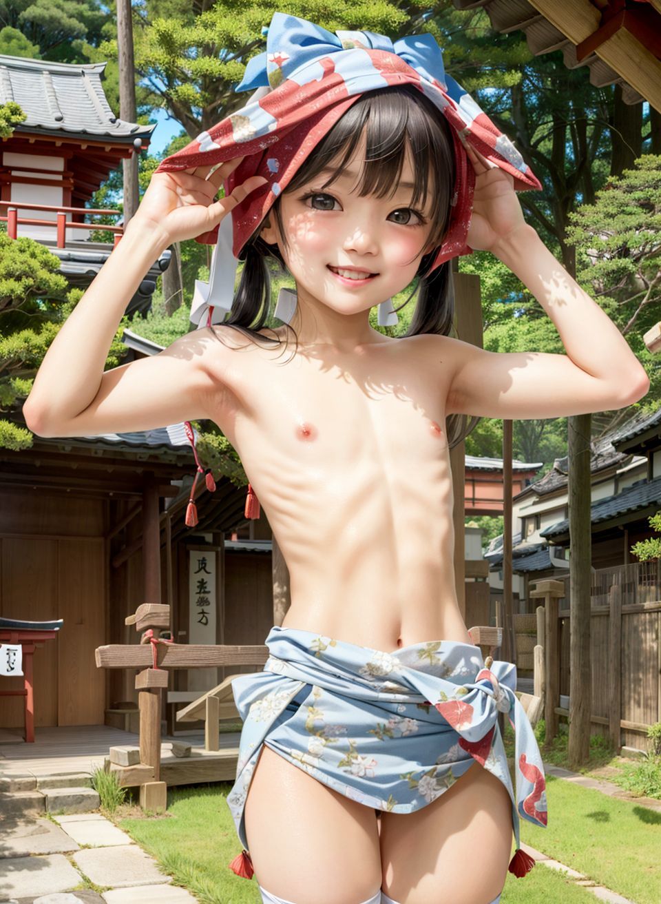 【黒髪巫女発育中】