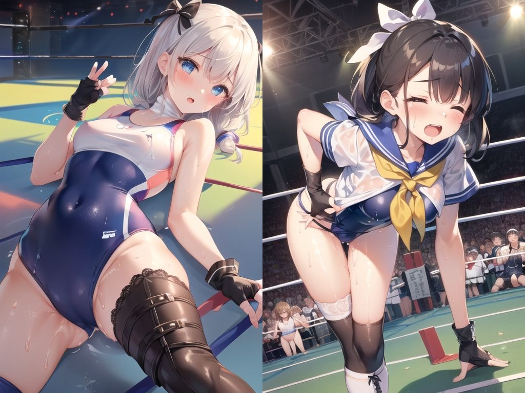 サンプル画像6:AIアイドル美少女プロレスラーCG集 Vol.7 全国○校プロレス特集(mugi) [d_274357]