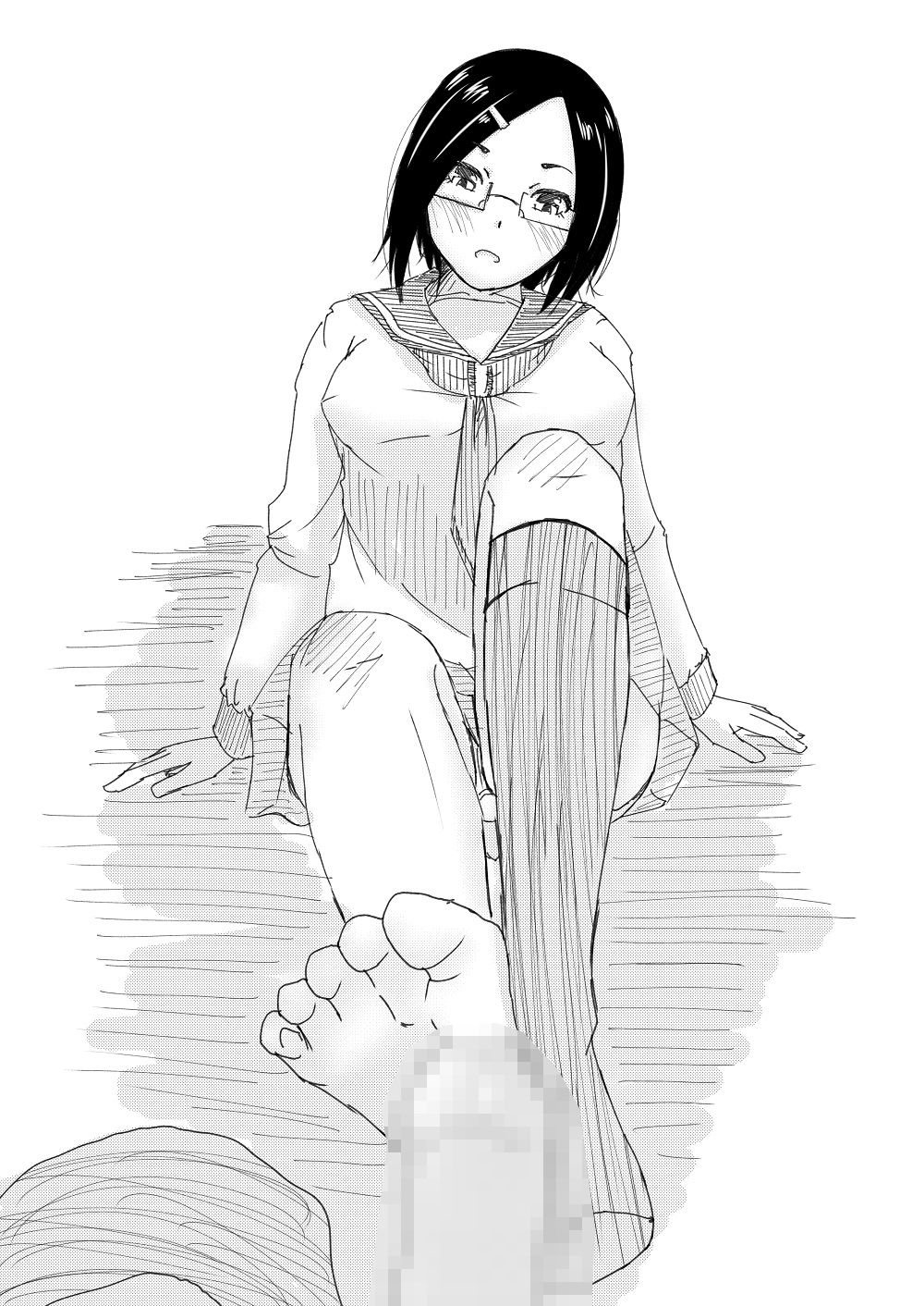 サンプル画像3:「diary」モノクロイラスト集(ProjectMJ) [d_274393]