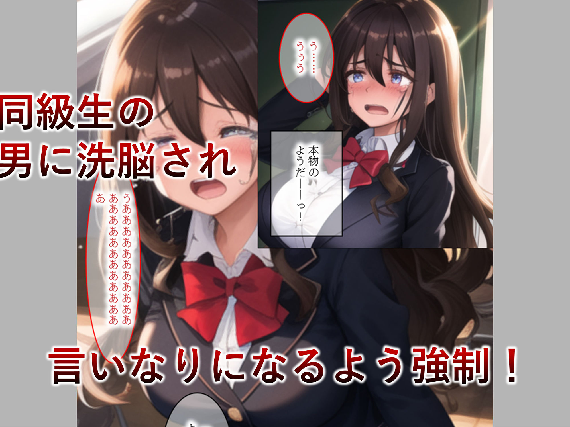 サンプル画像2:【搾乳・洗脳】巨乳で豊満な同級生を洗脳アプリで思い通りのおっぱい性玩具にするっ！【妊娠・巨乳】(サタケのすみか) [d_274416]