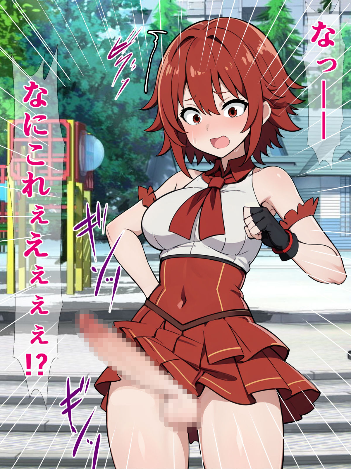 サンプル画像2:私のマジカルステッキだけなんで股間に生えてるんですか！？(さざめき通り) [d_274494]