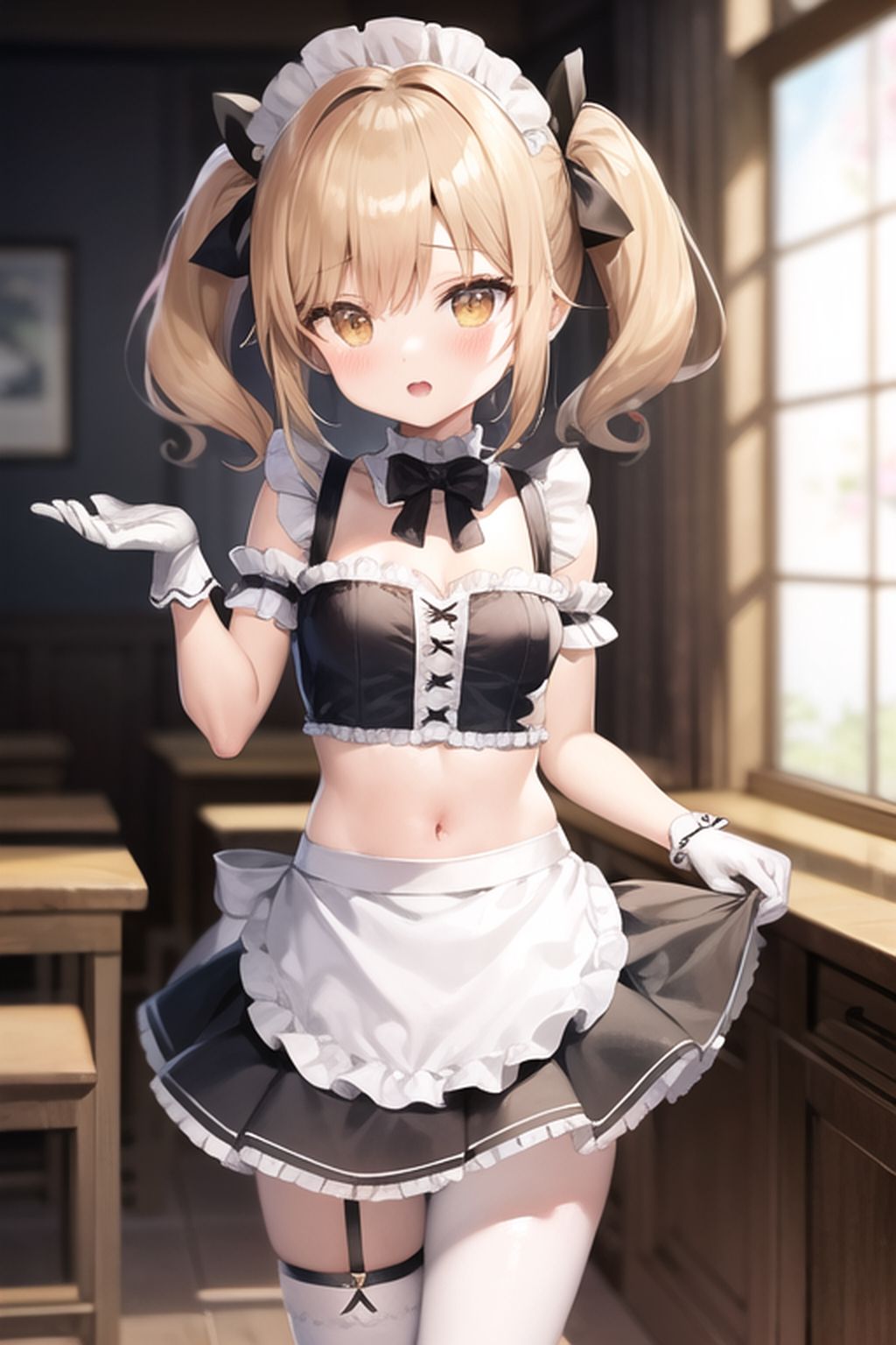 サンプル画像1:金髪メイド少女のご奉仕集(AIAI_MONKEY) [d_274569]