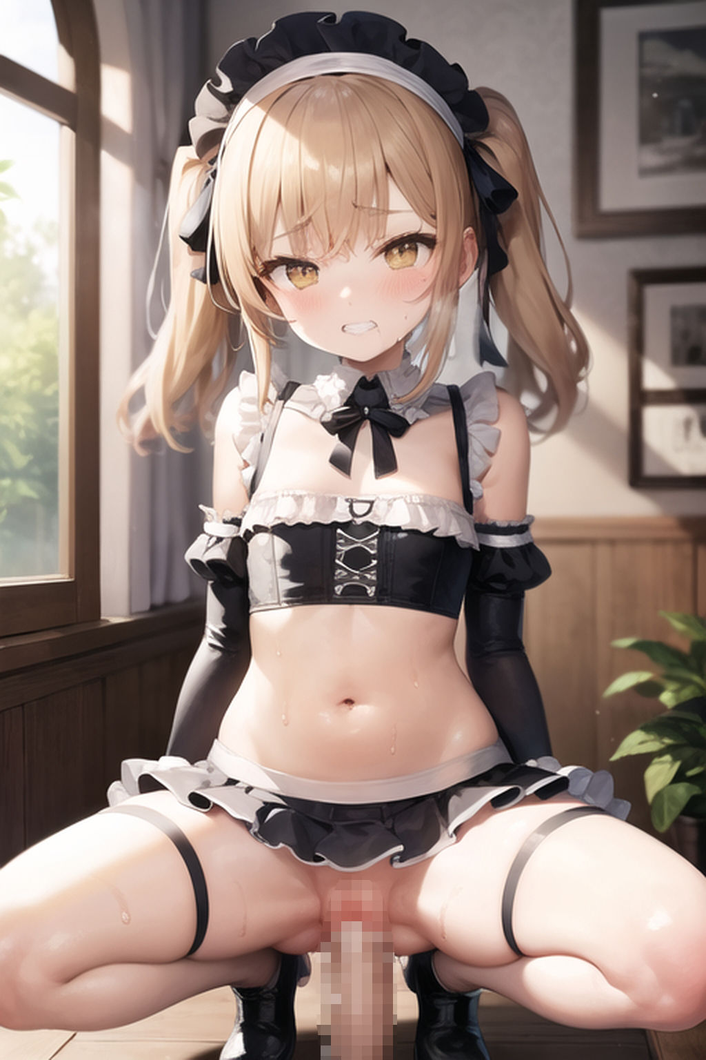 サンプル画像4:金髪メイド少女のご奉仕集(AIAI_MONKEY) [d_274569]