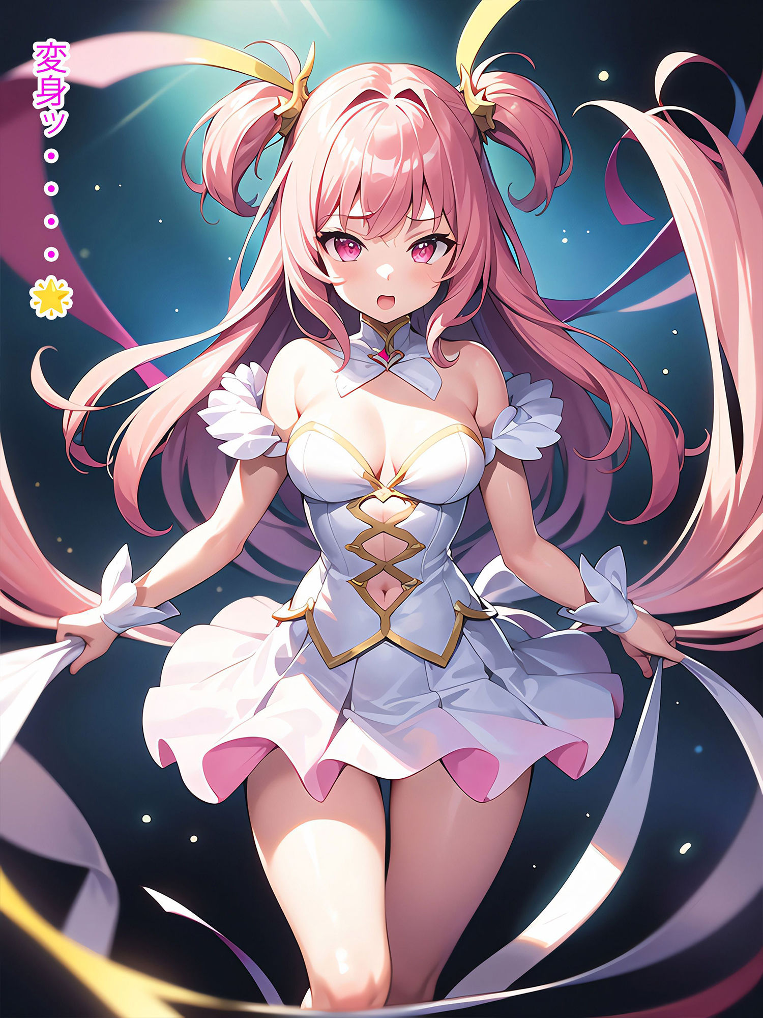 サンプル画像3:【ピンク編】禁断の悪堕ち変身ヒロイン（AIArt）(NaruMinix) [d_274574]