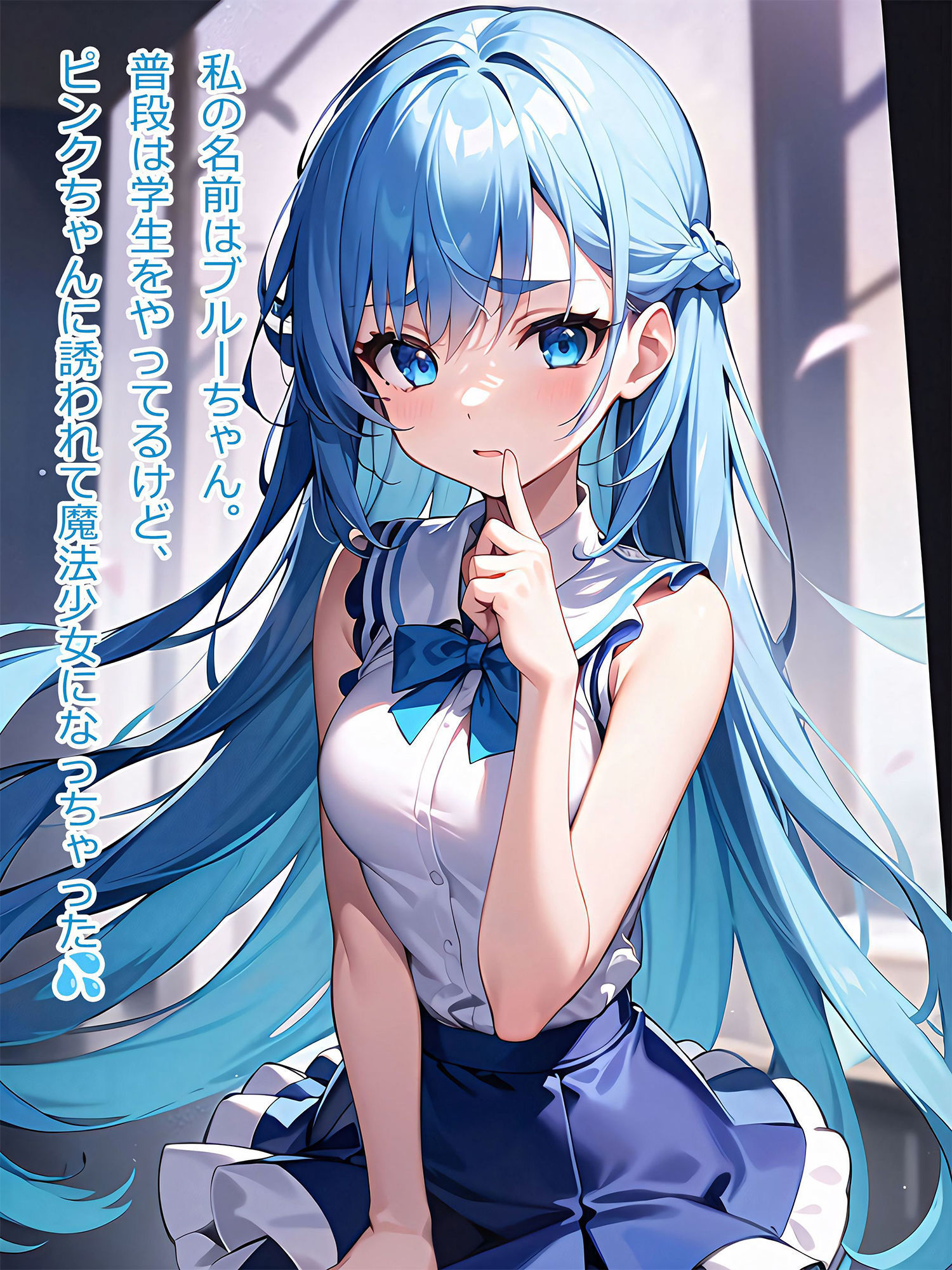 サンプル画像2:【ブルー編】禁断の悪堕ち変身ヒロイン（AIArt）(NaruMinix) [d_274578]