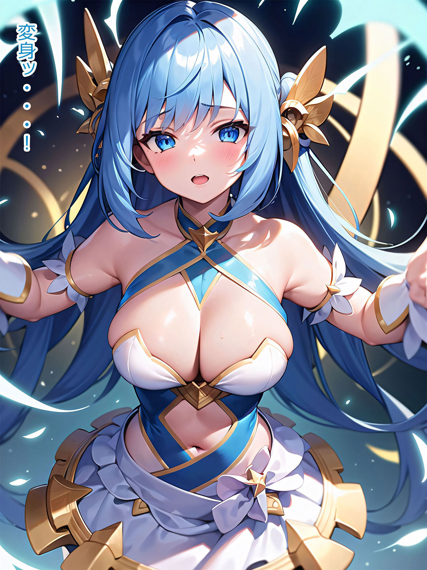 サンプル画像3:【ブルー編】禁断の悪堕ち変身ヒロイン（AIArt）(NaruMinix) [d_274578]