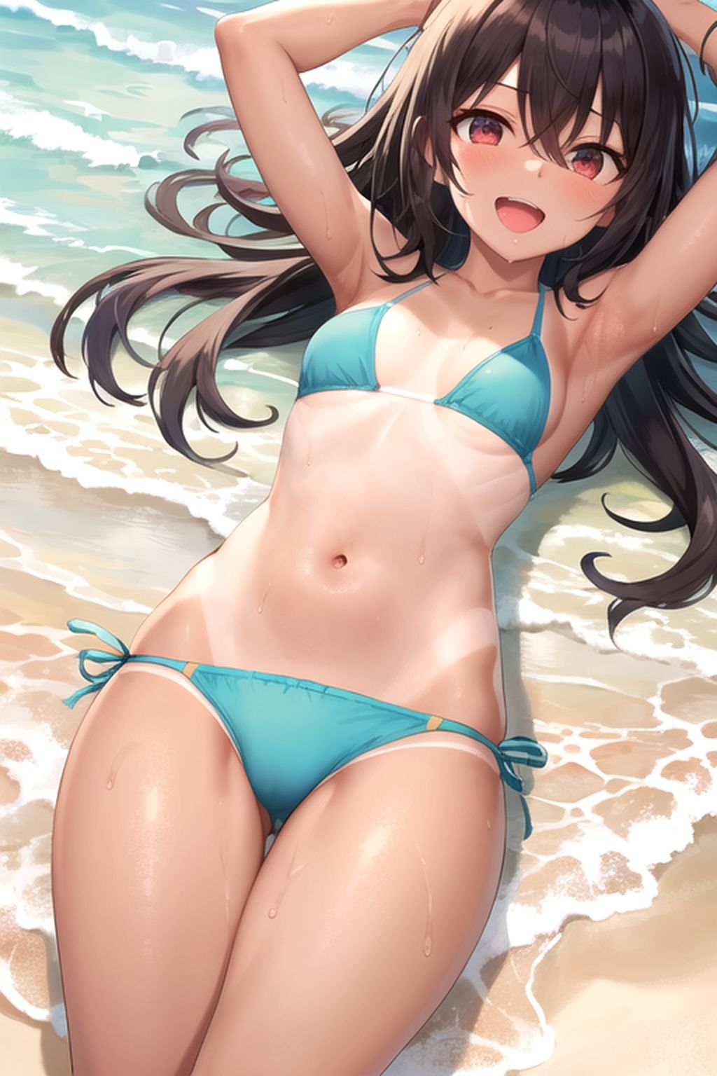 サンプル画像5:ビーチの日焼け少女集め(AIAI_MONKEY) [d_274681]