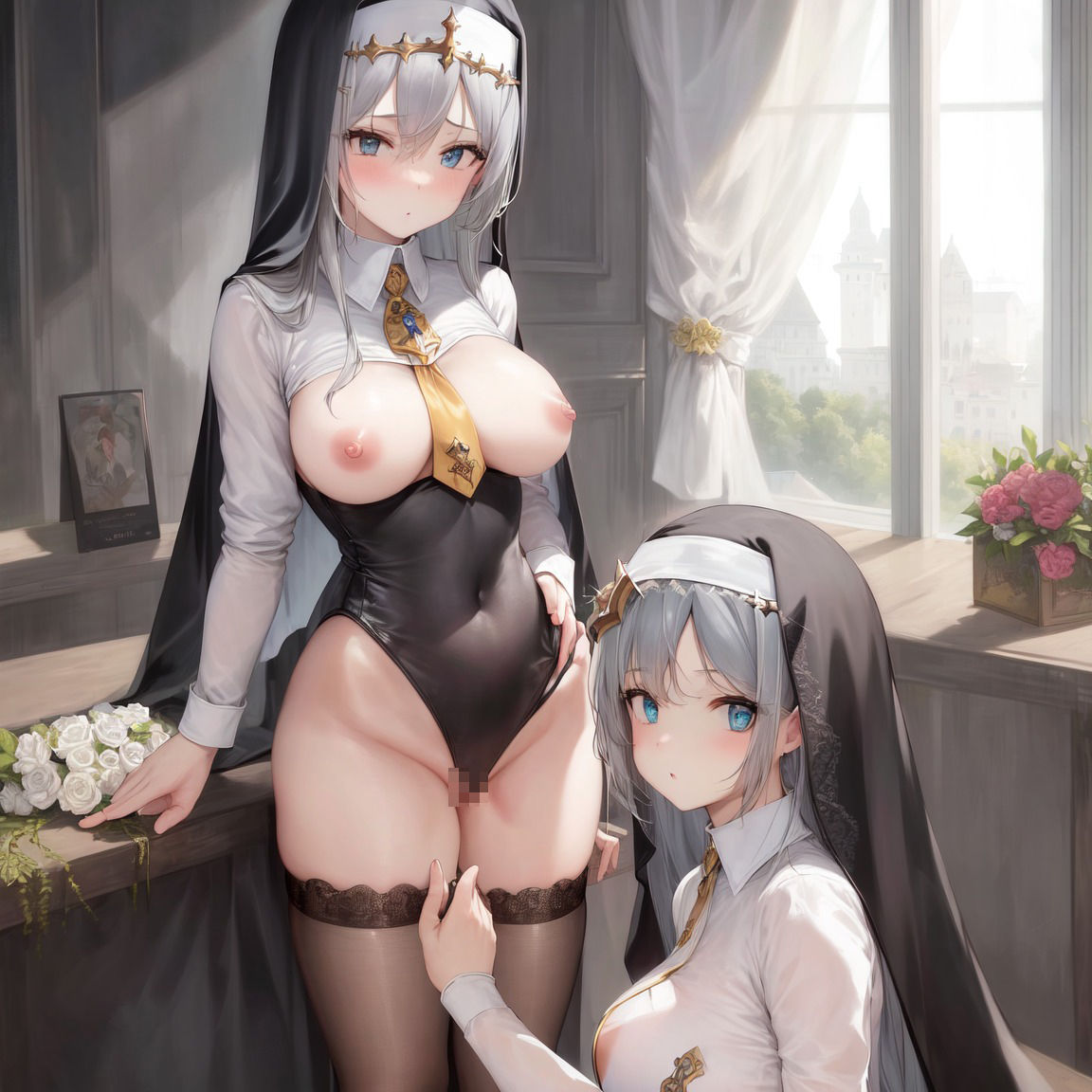 サンプル画像2:【CG600枚以上】ドエロいシスターは好きですか？(アンバー) [d_274794]