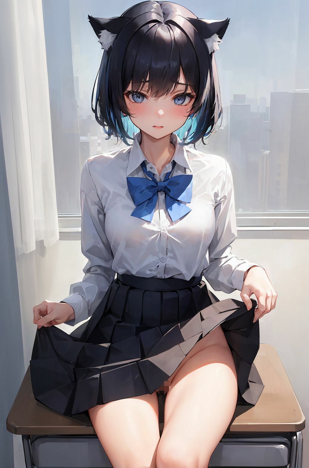 サンプル画像2:微乳ネコミミ生徒会長(L_studio) [d_274829]