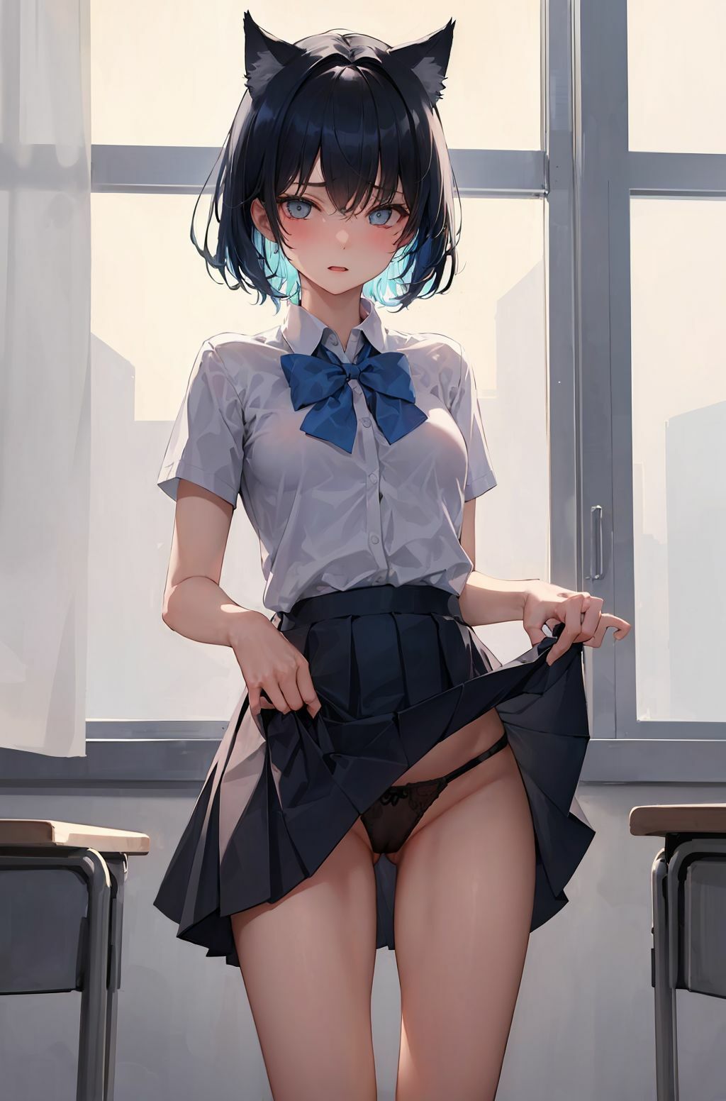 サンプル画像3:微乳ネコミミ生徒会長(L_studio) [d_274829]