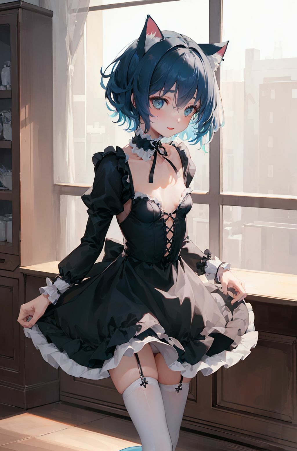 サンプル画像5:微乳ネコミミ生徒会長(L_studio) [d_274829]