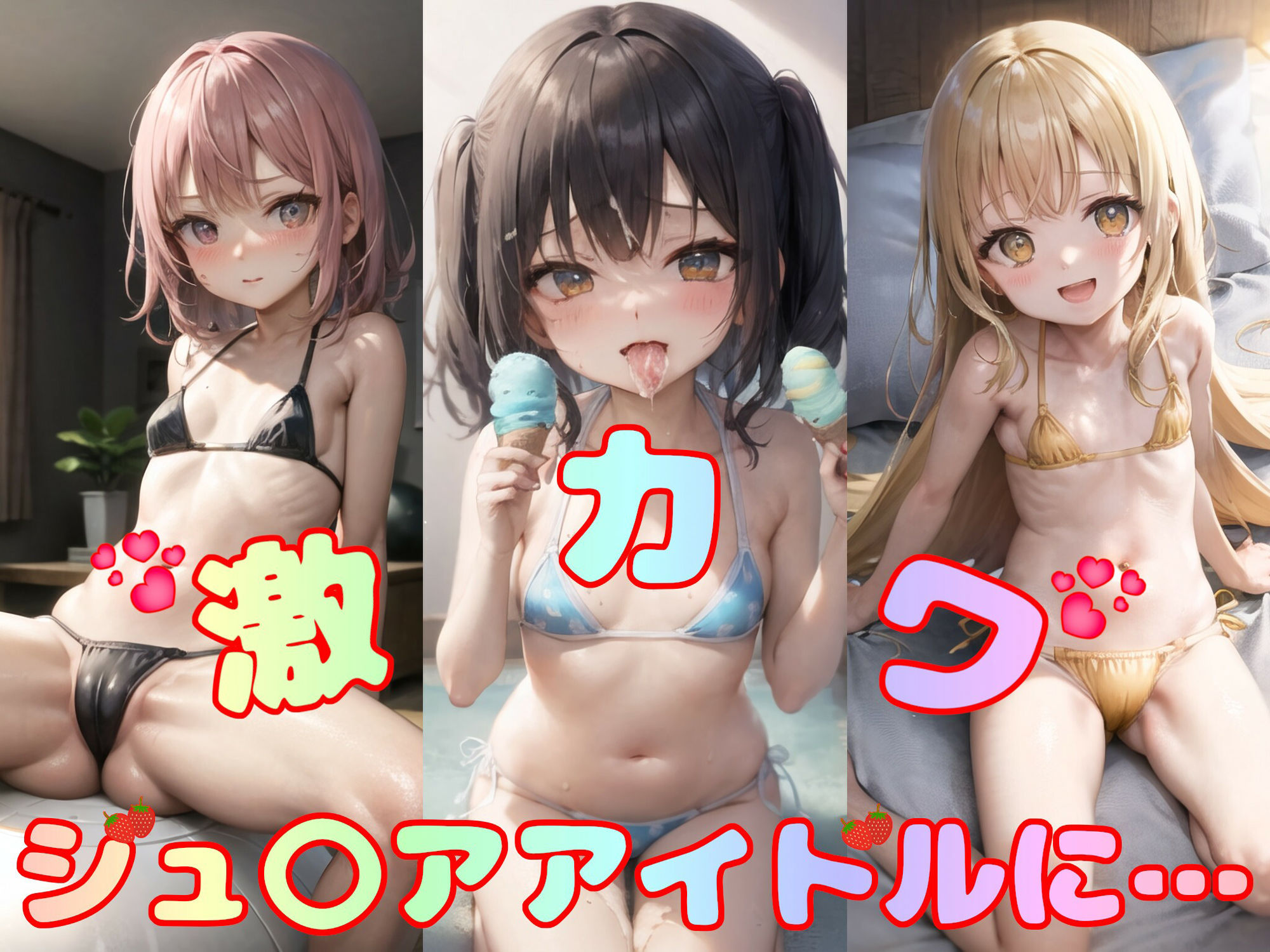 サンプル画像1:ジュ〇アアイドル 監督の記録(AIイラストコレクション) [d_274995]