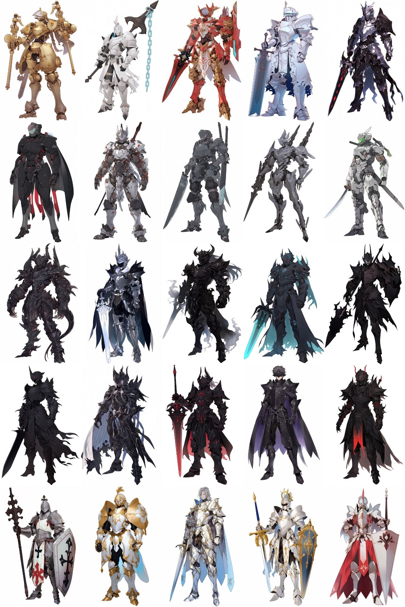 サンプル画像4:【男キャラ全身立ち絵ジョブ別4】著作権フリーの高解像度素材（100枚）(Game Material Store) [d_275043]