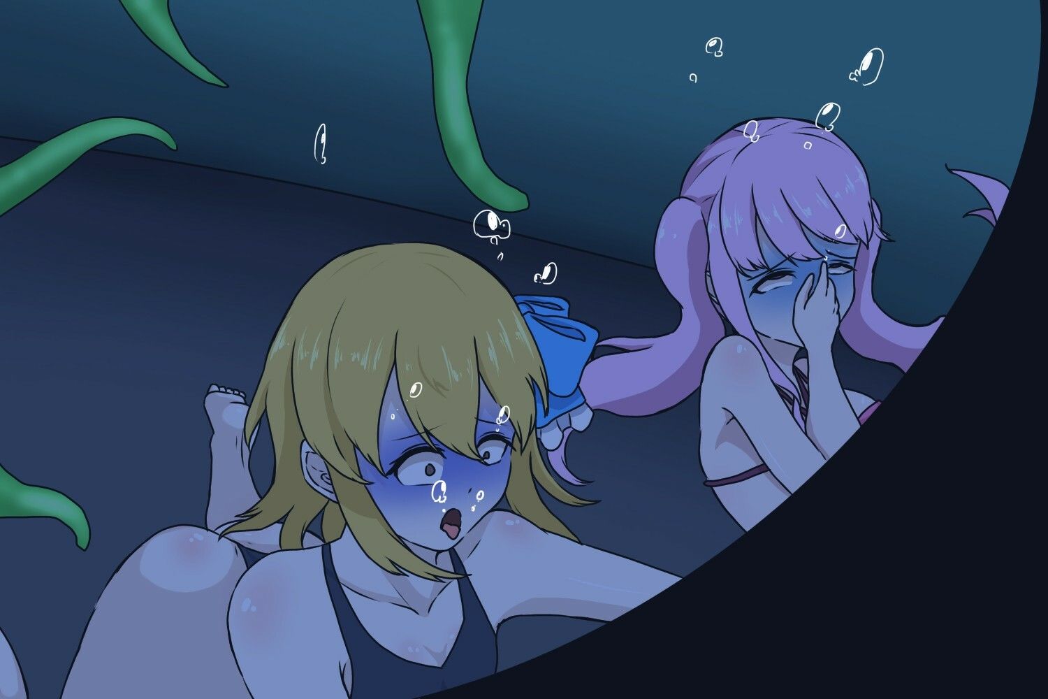 サンプル画像3:ノベルゲーム『ノゾミの水中探索』挿絵集(深海遊戯推進会) [d_275737]