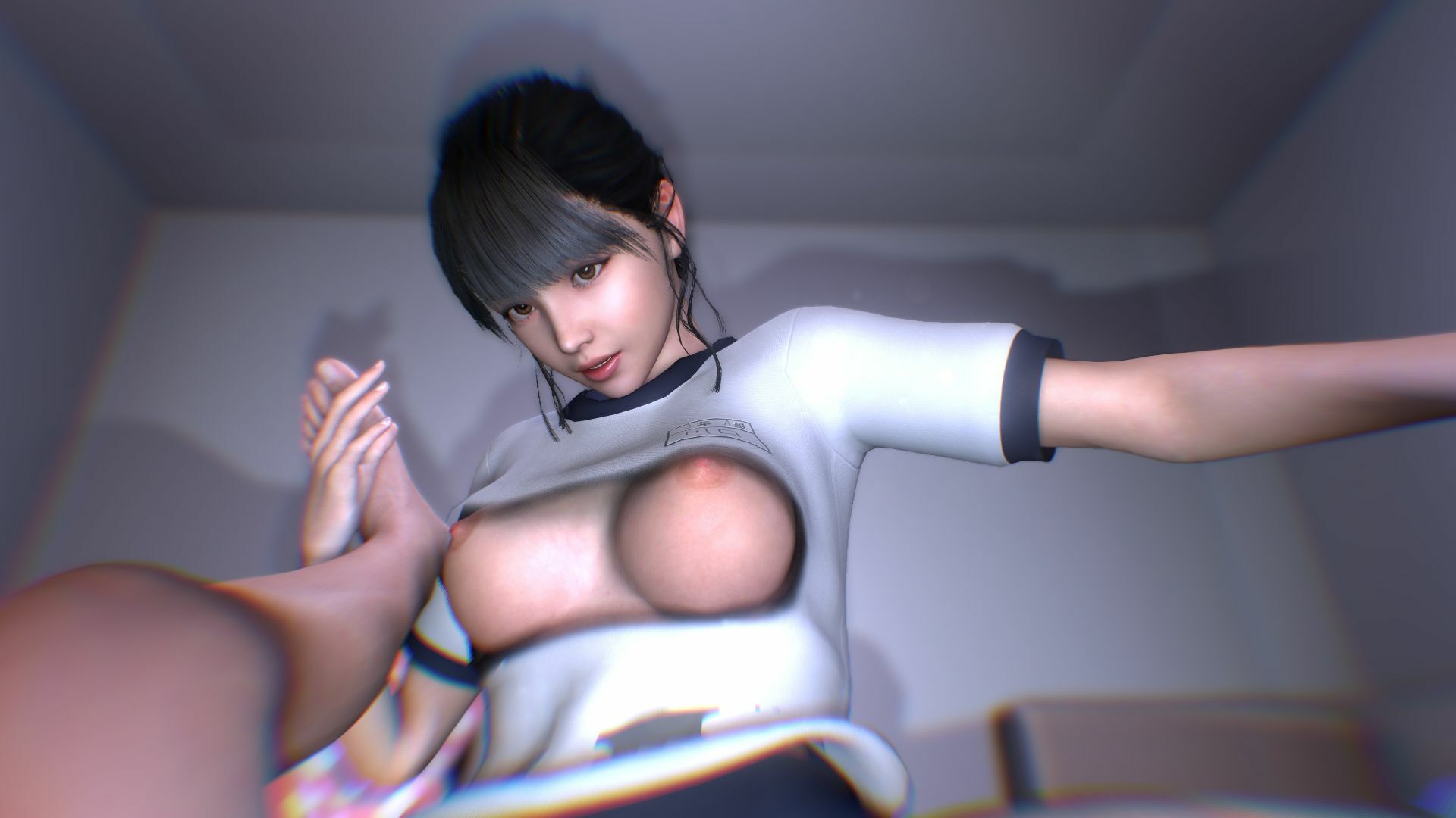 サンプル画像2:ポニーテールのメス○キブルマちゃんにもてあそばれるM男のお話し(NeKoLo Studio) [d_275845]