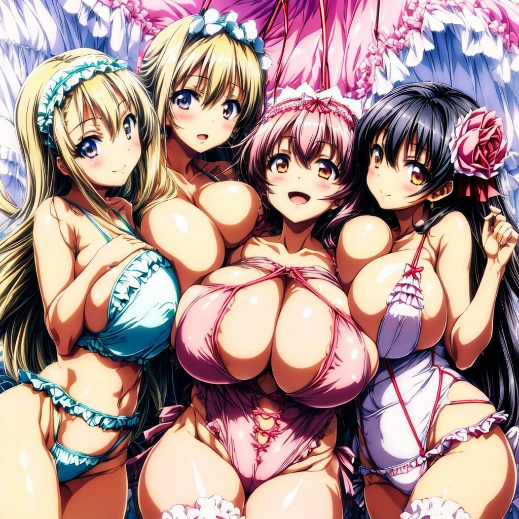 サンプル画像5:空と水着とハーレム美少女AIイラスト集※アニメ(AIイラスト冒険者) [d_276005]