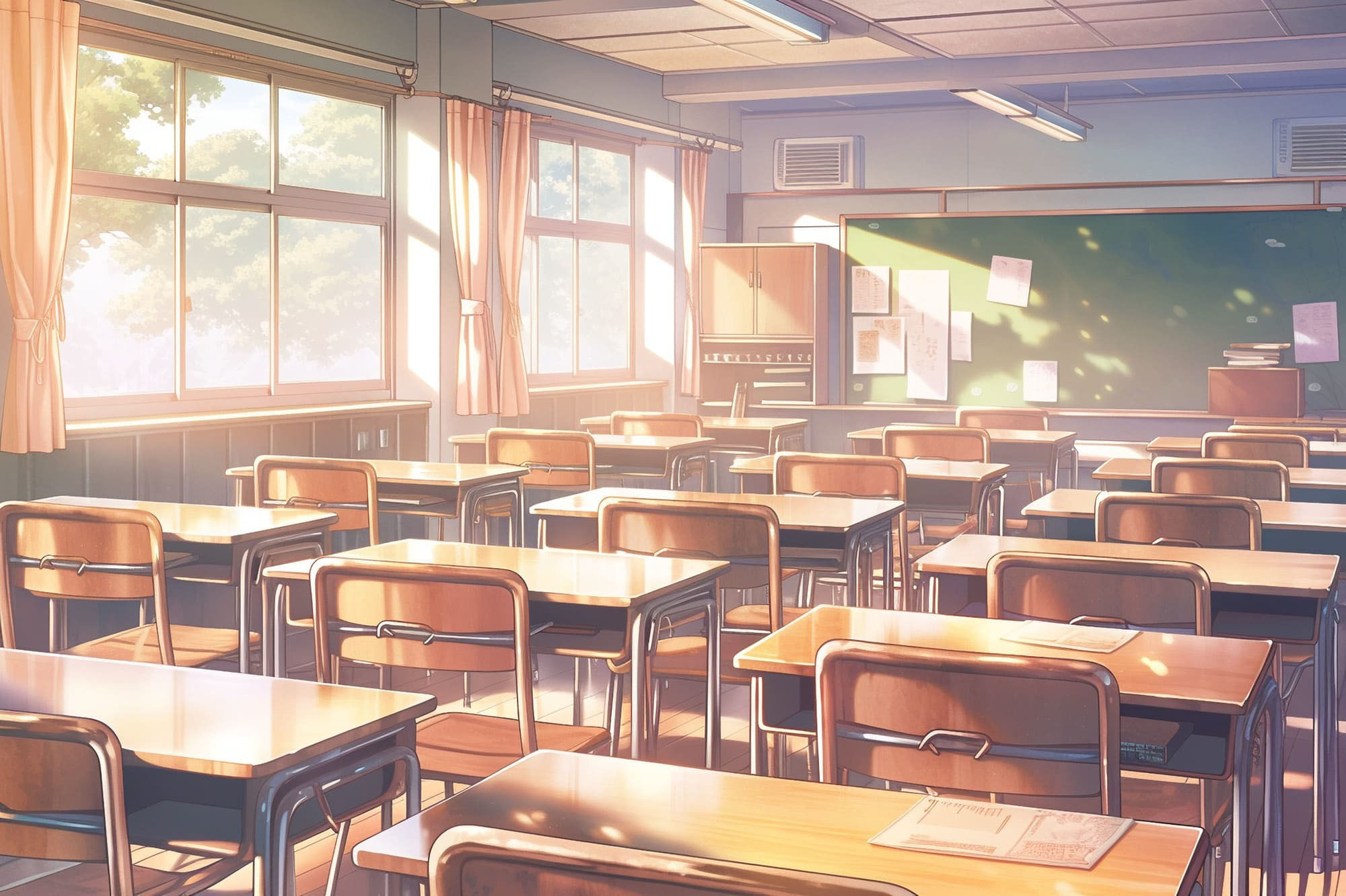 サンプル画像5:【繊細で芸術的な学校系背景】著作権フリーの高解像度画像（100枚）(Game Material Store) [d_276051]