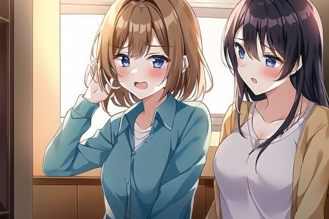 サンプル画像3:女二人で共同百合生活(催●スマホの淫魔) [d_276070]