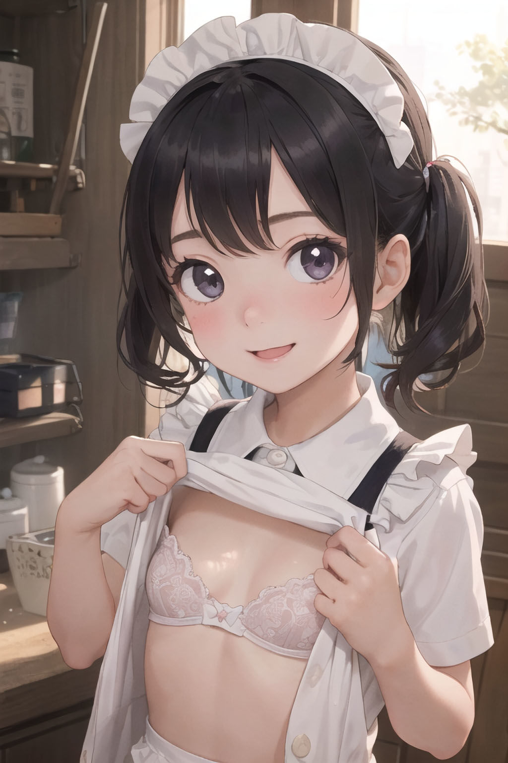 サンプル画像6:失恋した僕を慰めてくれるメイドたち(ジャングルジム) [d_276084]