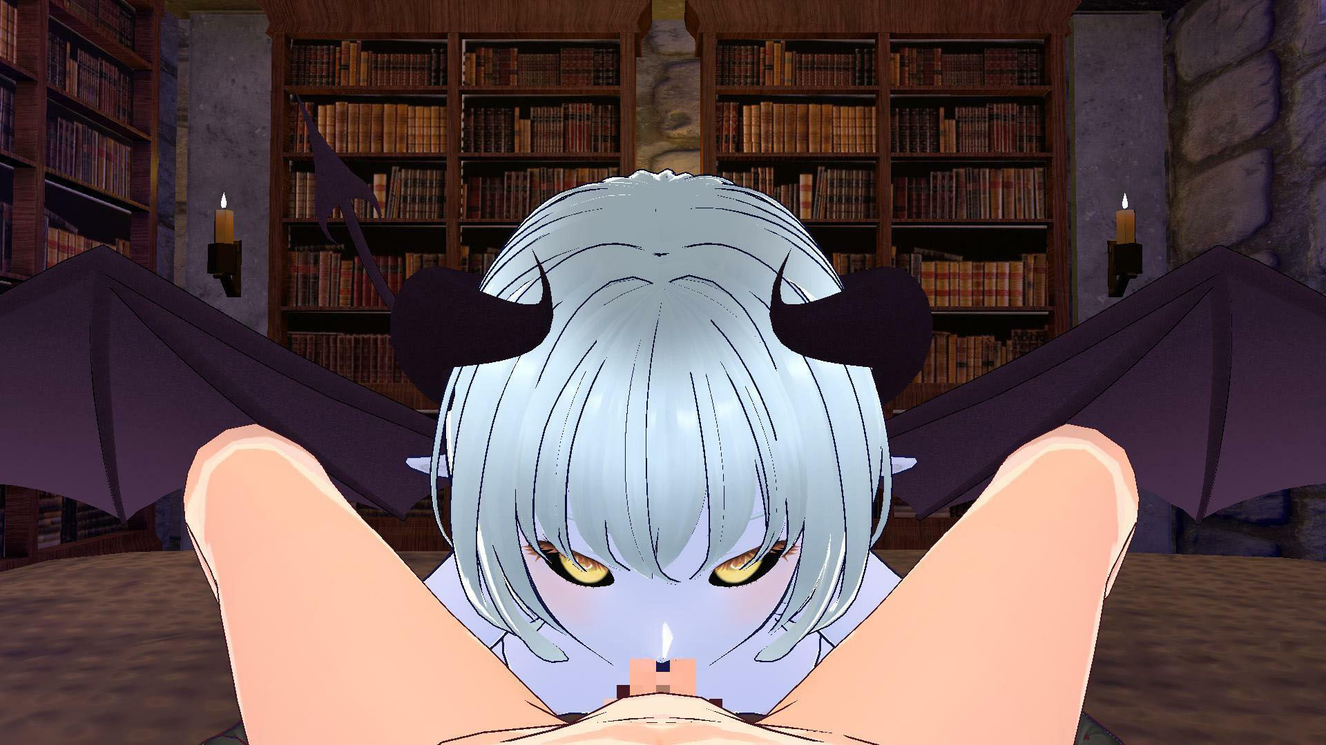 サンプル画像2:【完全主観】意地悪な青肌悪魔娘に見つめられながら犯●れる(ねこそぎミスト) [d_276110]