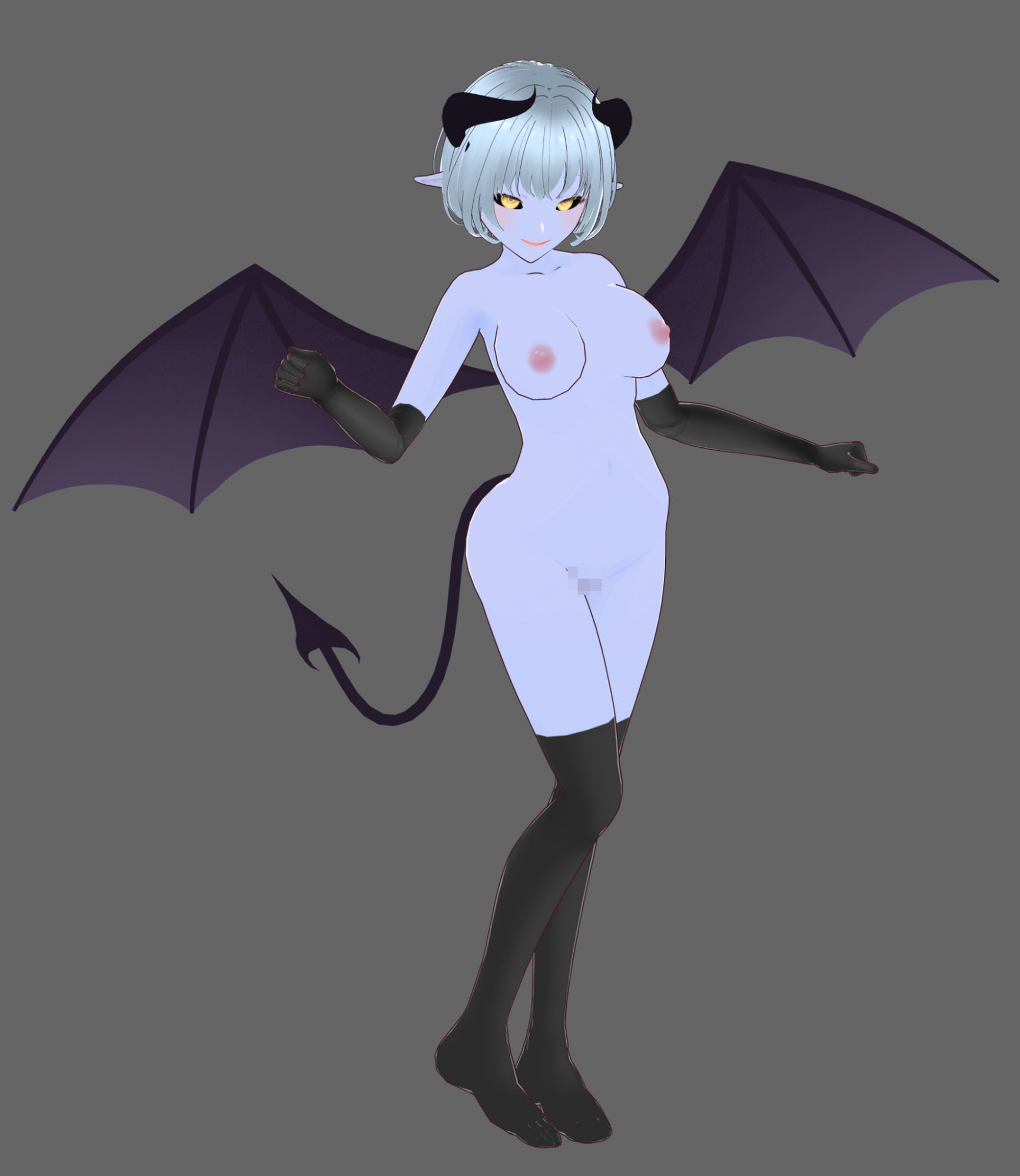 サンプル画像4:【完全主観】意地悪な青肌悪魔娘に見つめられながら犯●れる(ねこそぎミスト) [d_276110]