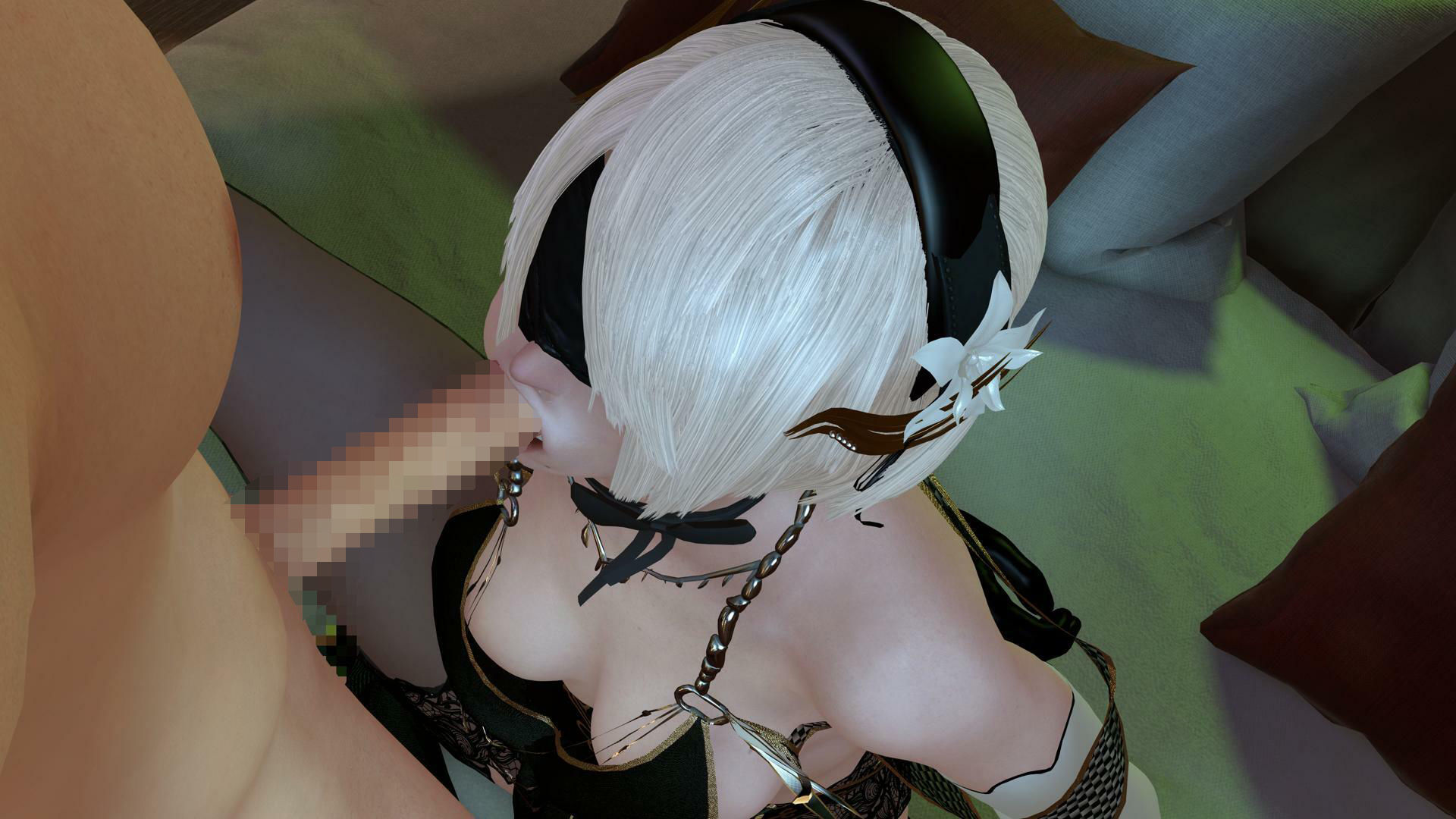 サンプル画像3:何でも言うことを聞いてくれる女性型アンドロイドヨルハ二号B型 四・五月号-001 3D動画(Celestial) [d_276346]